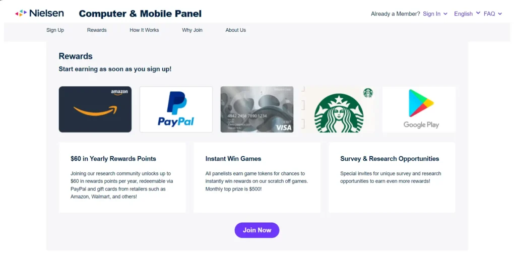 Nielsen Computer & Mobile Panel Rewards and Threshold Nielsen Computer & Mobile Panel Rewards and Threshold