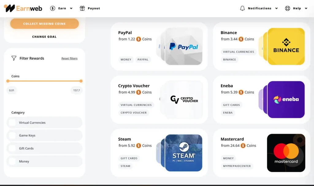 Earnweb Payment Methods and Threshold Earnweb Payment Methods and Threshold