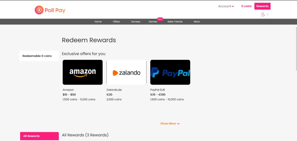 Poll Pay Payment Methods and Threshold Poll Pay Payment Methods and Threshold