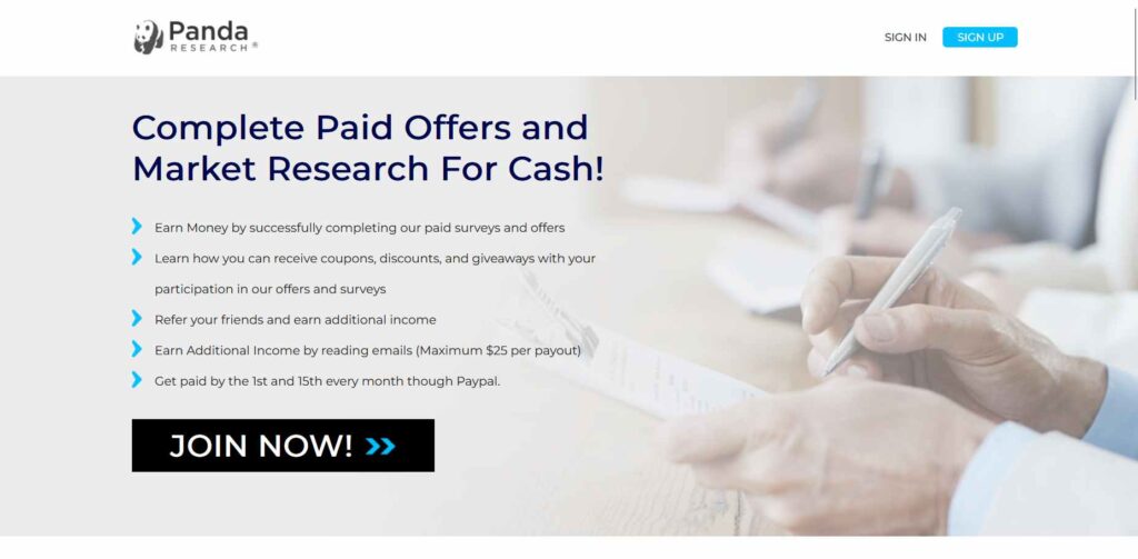 Earning Methods on Panda Research